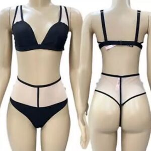 Victorias Secret LUXE wireless bra Bralette & High Waist Thong Panty Set Medium